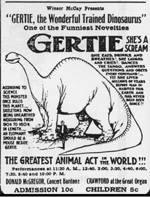Introducing.. “Gertie the Dinosaur” – Palaeomedia